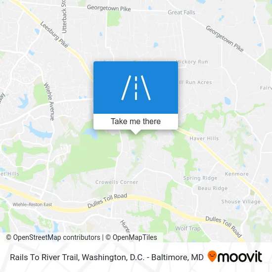 Rails To River Trail map