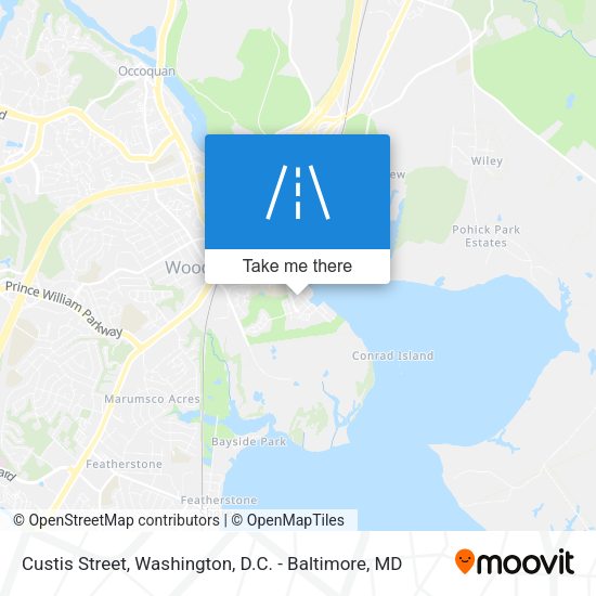 Custis Street map