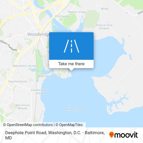 Deephole Point Road map