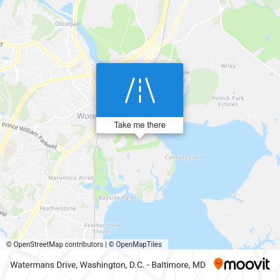 Watermans Drive map