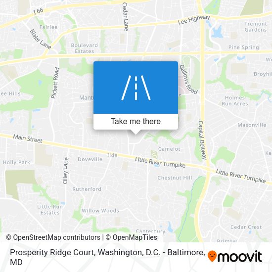 Prosperity Ridge Court map