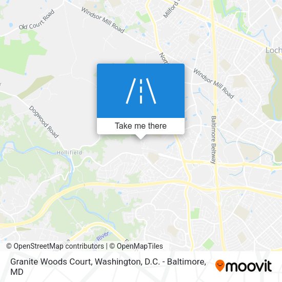 Granite Woods Court map