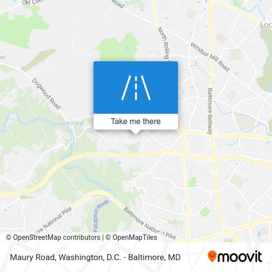 Maury Road map