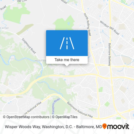 Mapa de Wisper Woods Way
