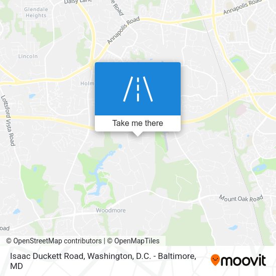 Mapa de Isaac Duckett Road