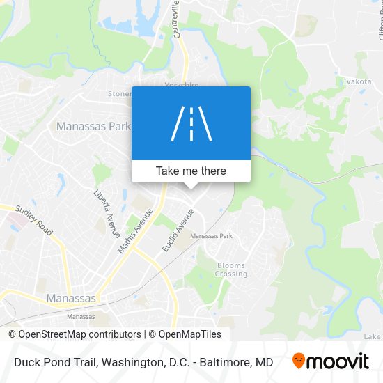 Duck Pond Trail map