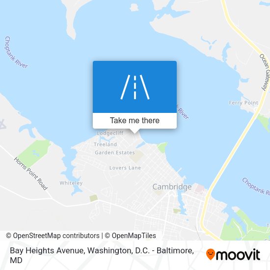 Bay Heights Avenue map