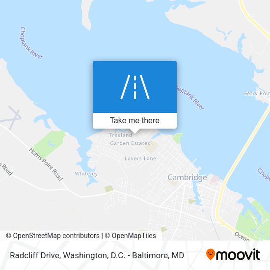 Mapa de Radcliff Drive