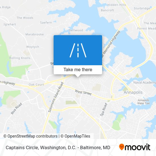Captains Circle map