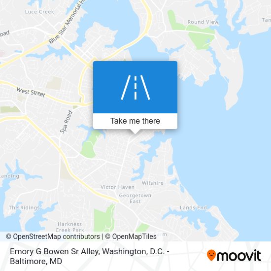 Emory G Bowen Sr Alley map