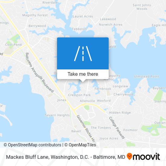 Mapa de Mackes Bluff Lane