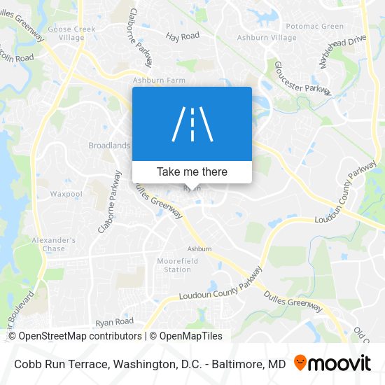 Mapa de Cobb Run Terrace