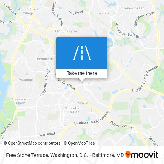 Free Stone Terrace map