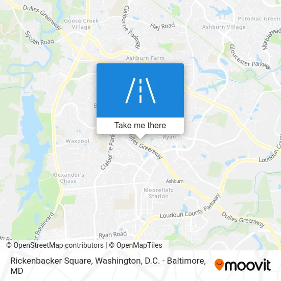Rickenbacker Square map