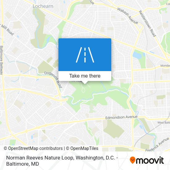 Norman Reeves Nature Loop map