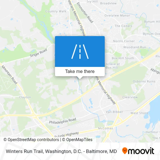 Winters Run Trail map