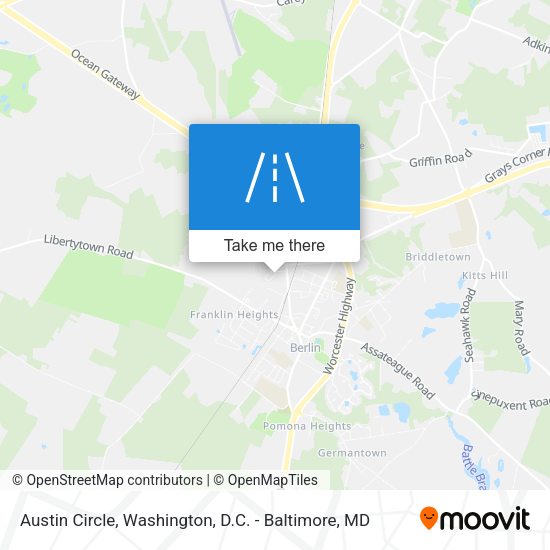 Mapa de Austin Circle