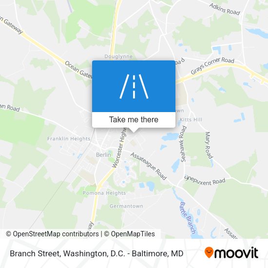 Branch Street map