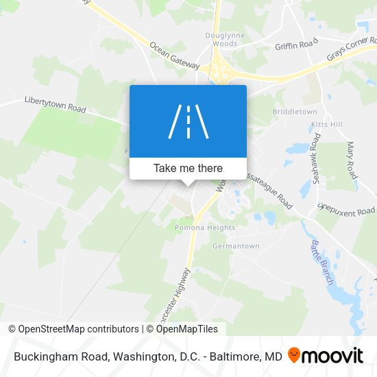 Mapa de Buckingham Road