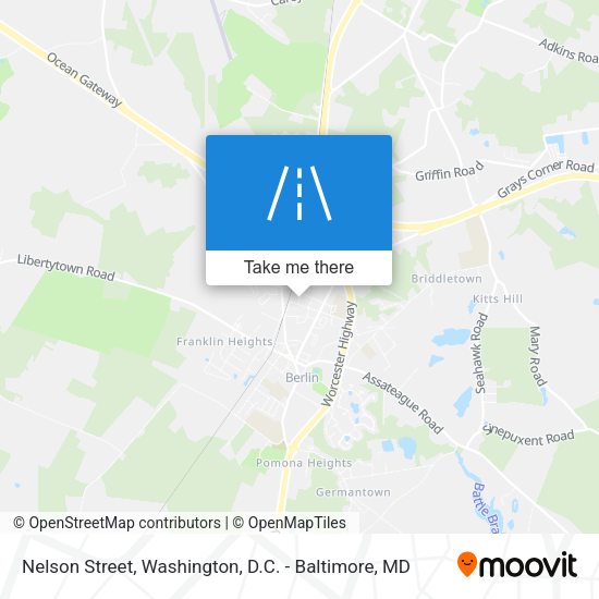 Nelson Street map