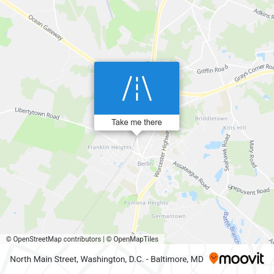 North Main Street map