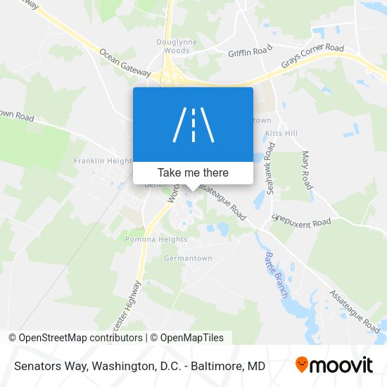 Senators Way map