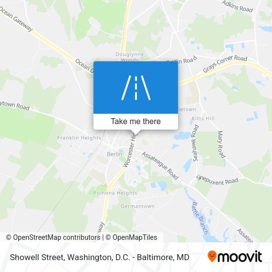 Showell Street map