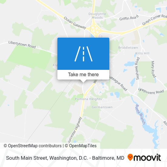 South Main Street map