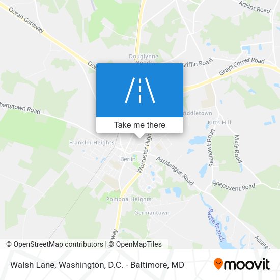 Mapa de Walsh Lane