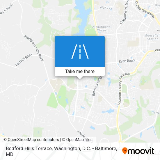 Bedford Hills Terrace map