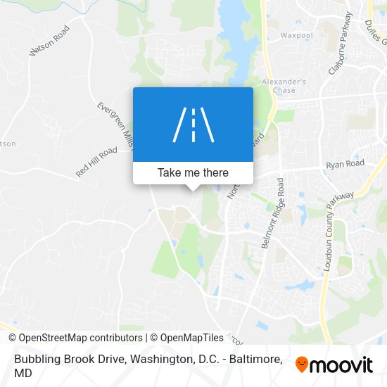Bubbling Brook Drive map