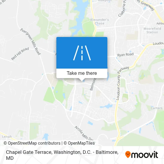 Chapel Gate Terrace map