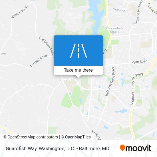 Guardfish Way map