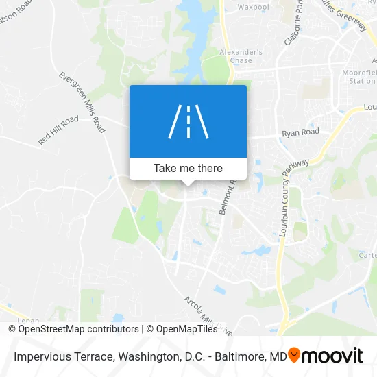 Impervious Terrace map