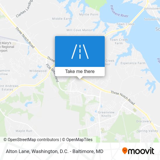 Alton Lane map