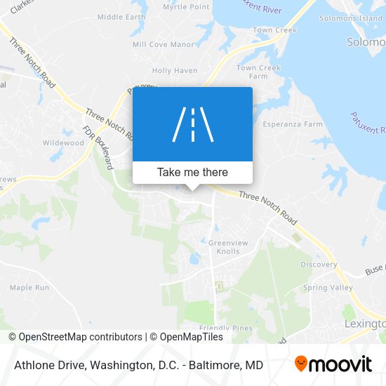 Athlone Drive map