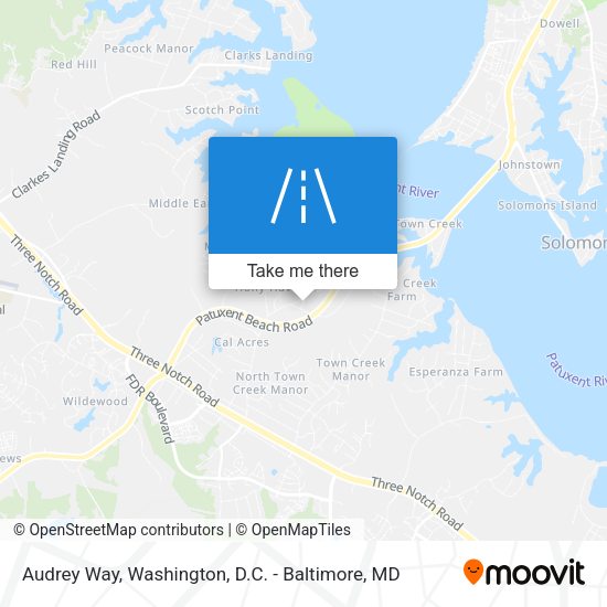 Audrey Way map