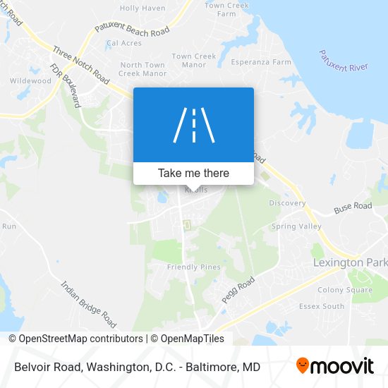 Mapa de Belvoir Road