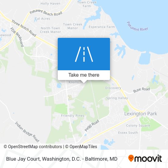 Mapa de Blue Jay Court