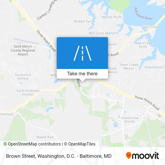 Brown Street map