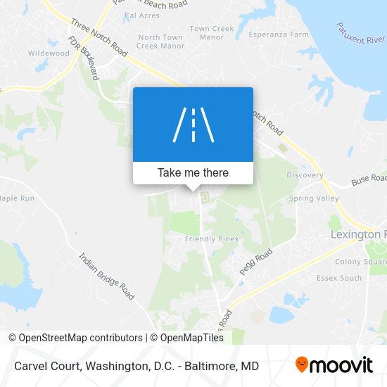 Carvel Court map