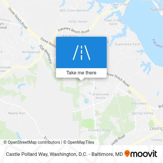 Castle Pollard Way map