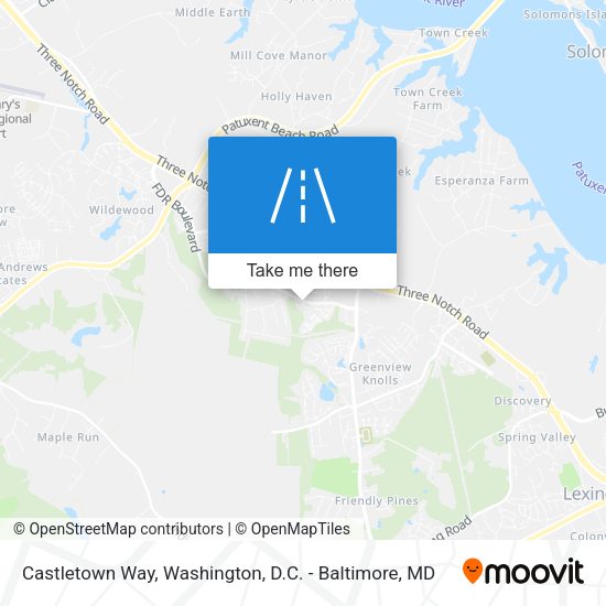 Castletown Way map