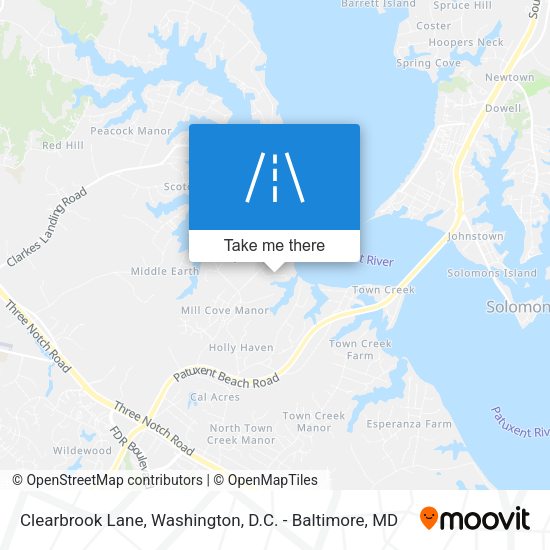 Mapa de Clearbrook Lane