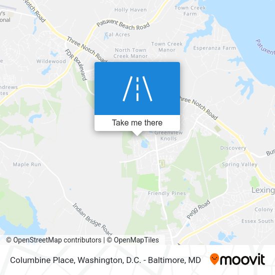 Columbine Place map