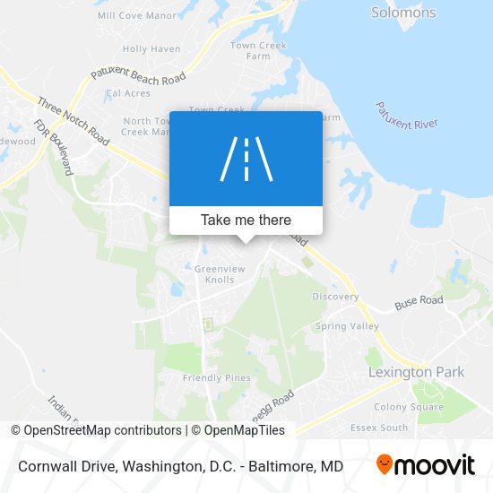 Cornwall Drive map