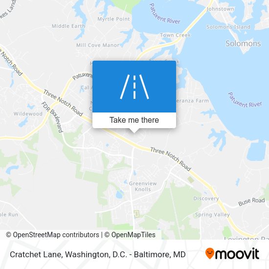 Cratchet Lane map
