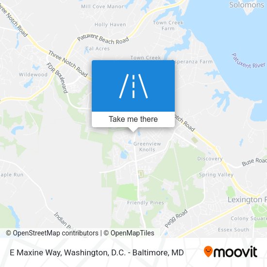 E Maxine Way map