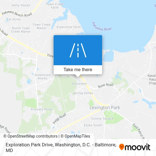 Exploration Park Drive map