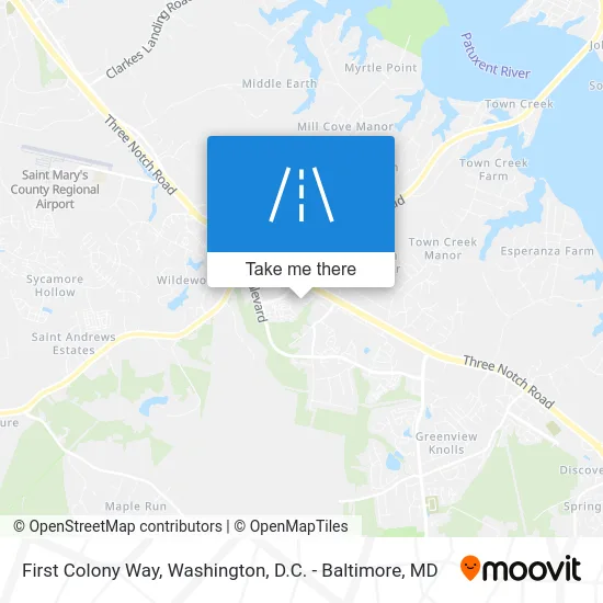 First Colony Way map